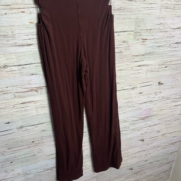 Meshki  ELEANORRuched Cut Out Pants brown - Chocolate Size small - Picture 9 of 10